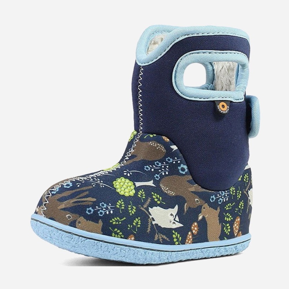 Size 7 Toddler Bogs Kids' Blue Animal Print Boots
